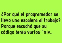 El programador y la escalera al «nivel alto»