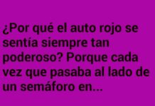 El semáforo celoso del auto rojo