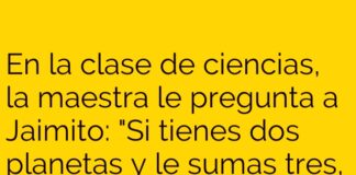 El sistema solar de Jaimito y sus ideas locas