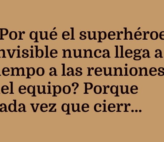 El superhéroe invisible y su dilema de llaves
