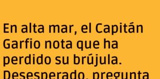 Garfio en busca del norte en el Pollo Tropical