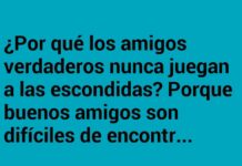 La amistad no se esconde