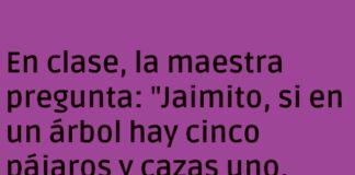 La astucia de Jaimito en clase