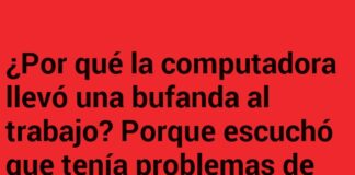 La computadora precavida.