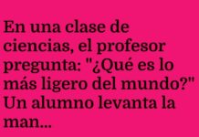La tarea más ligera del mundo
