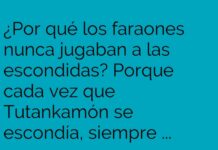 Las escondidas fáciles con Tutankamón.