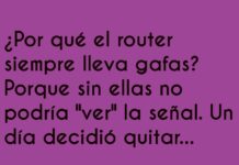 Las gafas del router: una conexión óptica