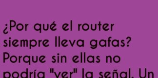 Las gafas del router: una conexión óptica