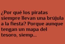 Piratas perdidos en el baile del tesoro.