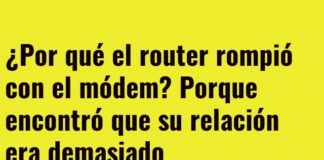 Romances y Redes: El Chiste del Router y el Módem