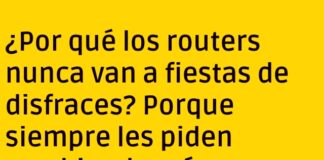 Routers con IP pero sin disfraz en la fiesta.