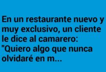 Una experiencia inolvidable en el restaurante.