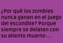 Zombies delatados en el escondite