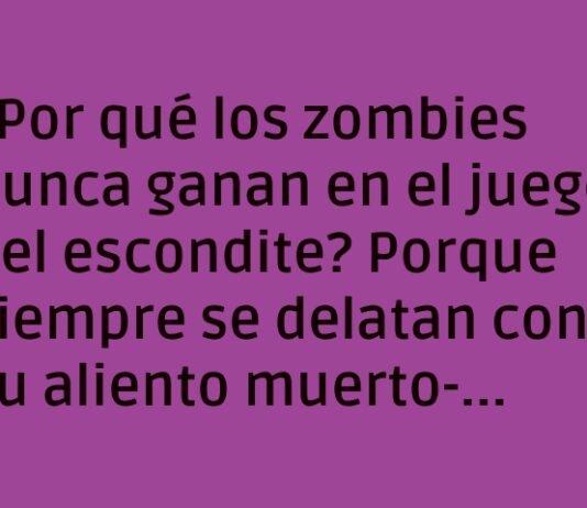 Zombies delatados en el escondite