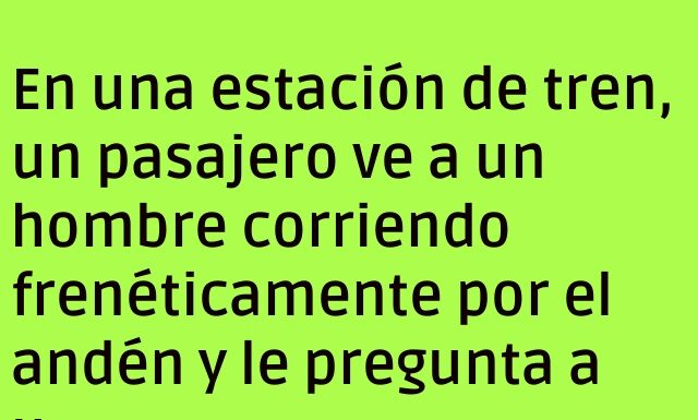 Corriendo tras los problemas en el andén