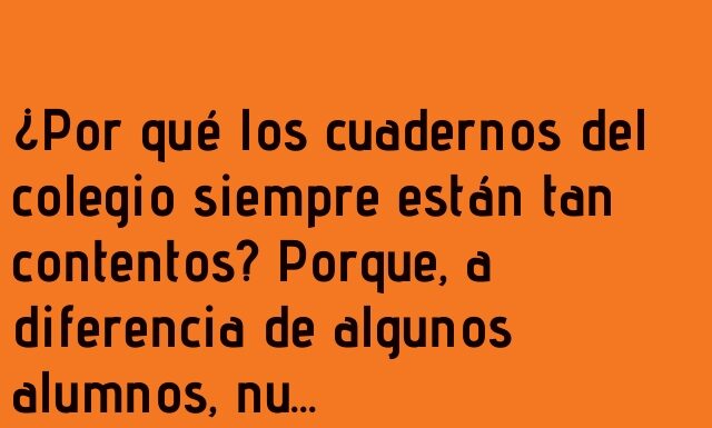 Cuadernos felices: siempre en la línea correcta