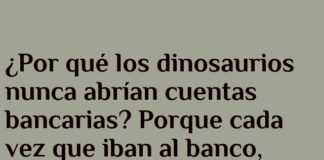 Cuentas bancarias en la era del T-Rex