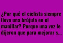 El ciclista desorientado y su brújula en el manillar