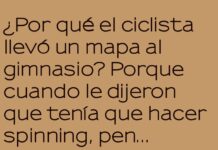 «El ciclista perdido en el gimnasio»
