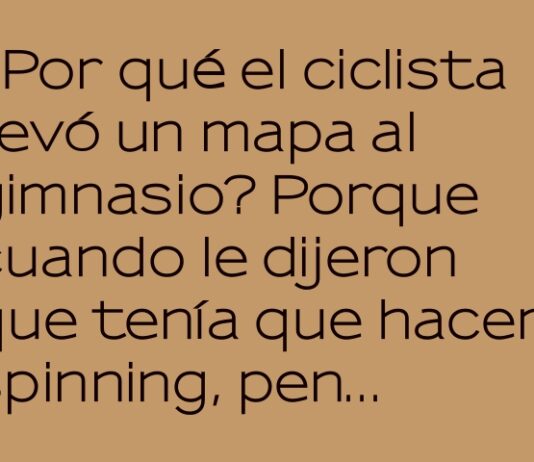 «El ciclista perdido en el gimnasio»