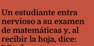 El enigma matemático y la calma del profe