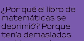 El libro de matemáticas busca soluciones emocionales