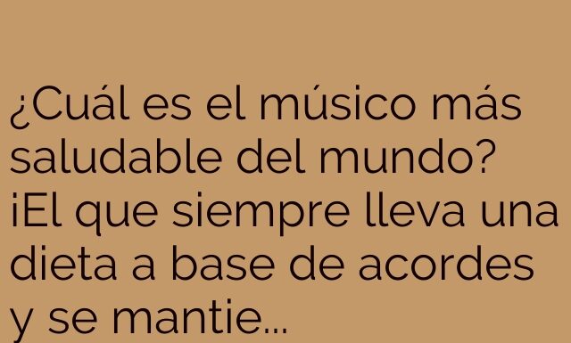 El músico fit-armónico.