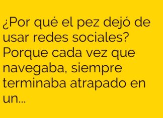 El pez atrapado en la red social.