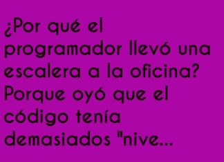 El programador y la escalera de niveles codificados