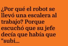 El robot escalador del nivel laboral