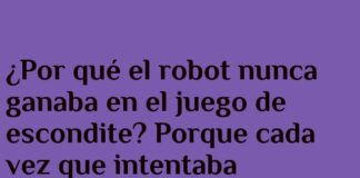 El robot juez del escondite.
