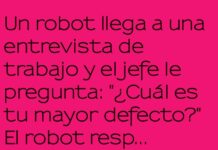 «El robot literal en la entrevista»