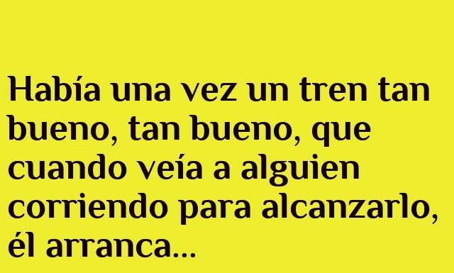 El tren de la paciencia