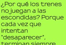 El tren que no sabía esconderse