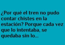 El tren que perdió el hilo del chiste.