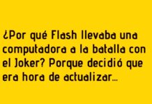 Flash actualiza su velocidad contra el Joker