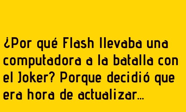 Flash actualiza su velocidad contra el Joker