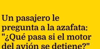 Instrucción de caída libre con carrito de bebidas.