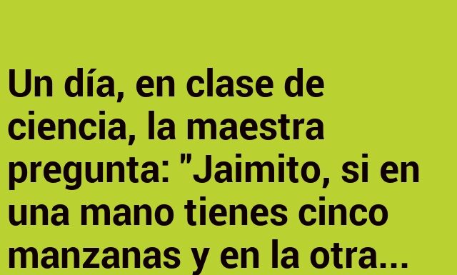 Jaimito y el misterio de las manzanas extrañas