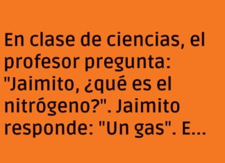 Jaimito y el misterio del nitrógeno gaseoso