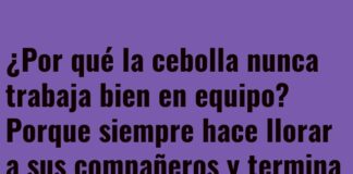 La cebolla necesita terapia de equipo
