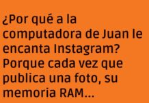 La computadora de Juan y su sueño influencer.