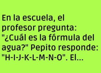 La nueva fórmula de Pepito: H2O