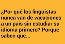 Lingüistas en aprietos vacacionales.