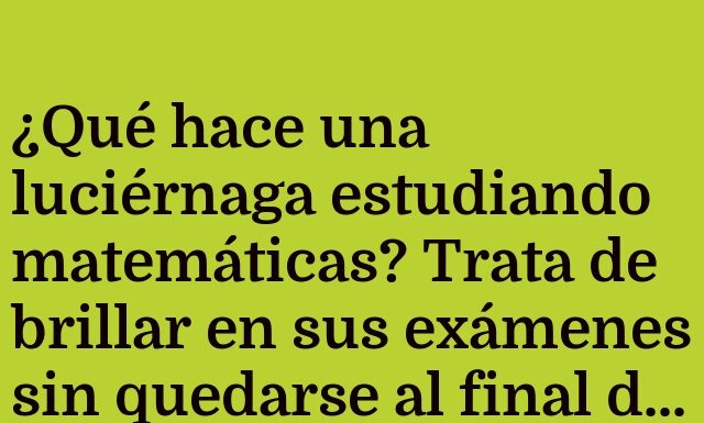 Luciérnaga ilumina las matemáticas con diversión