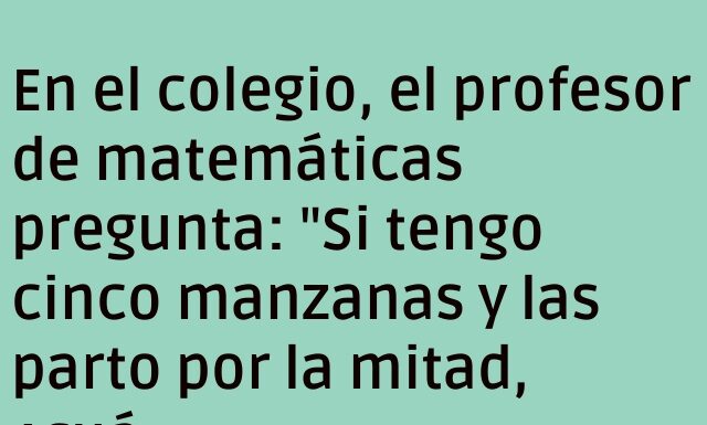Manzanas inteligentes y el misterio del almuerzo.