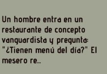 «Menú del Día Sin Comida»