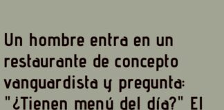 «Menú del Día Sin Comida»