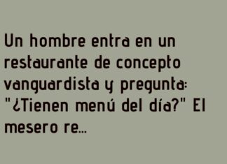 «Menú del Día Sin Comida»