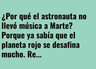 Música desafinada en Marte.